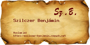 Szilczer Benjámin névjegykártya