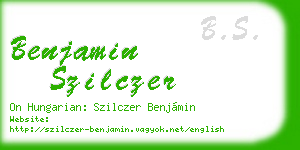 benjamin szilczer business card