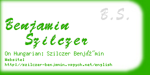 benjamin szilczer business card